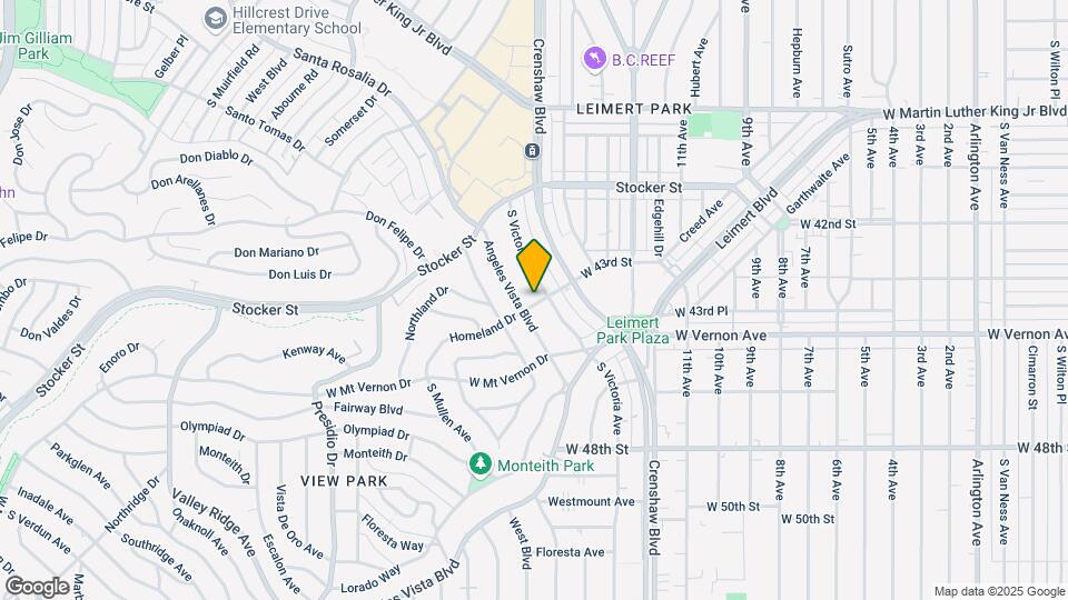 3543 Homeland Dr Map and Location Details