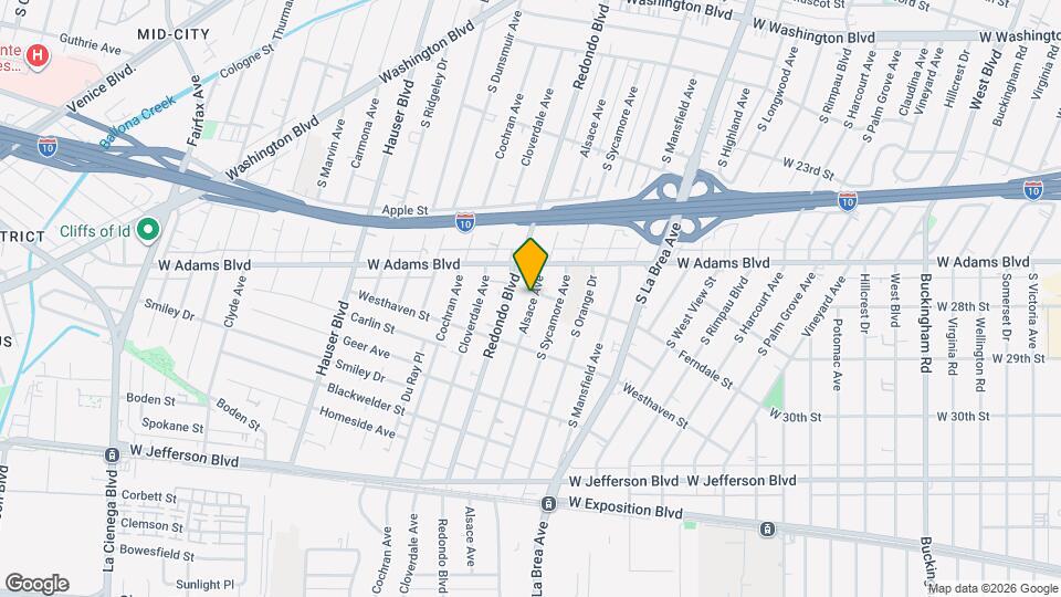 2703 Alsace Ave Mapa y Detalles de la Ubicación
