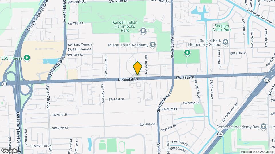 10903 N Kendall Dr Map and Location Details