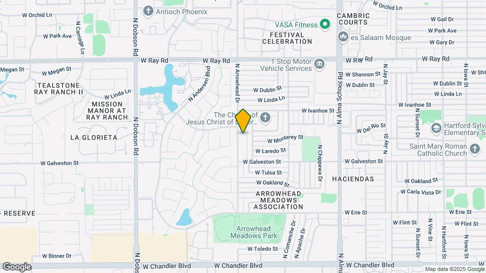 695 N Arrowhead Dr Map and Location Details