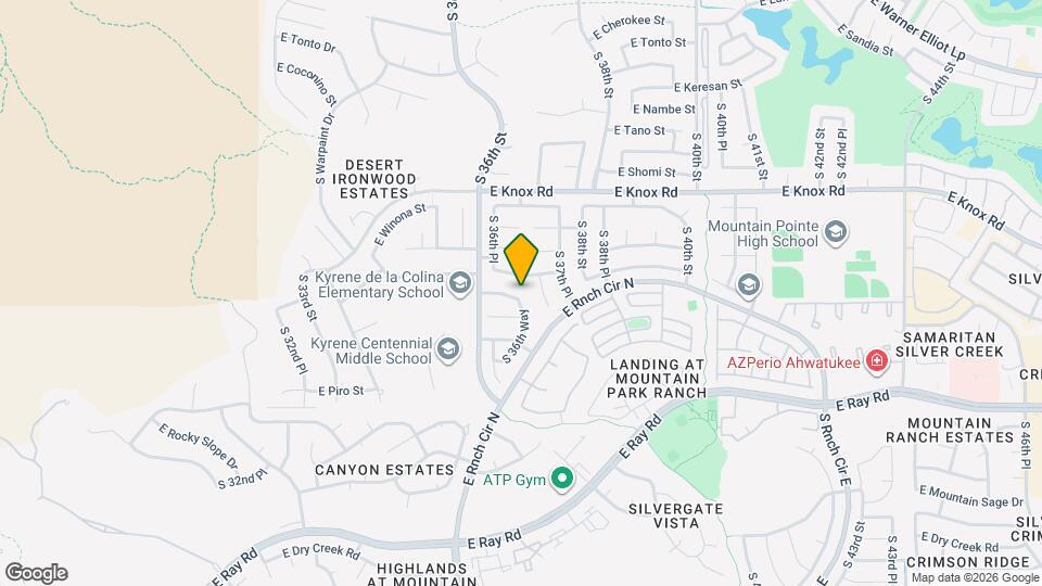 3638 E Verdin Rd Map and Location Details