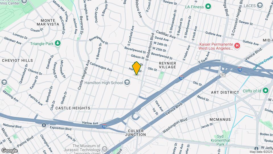 9045 Cattaraugus Ave Los Angeles, CA 90034 Mapa y Detalles de la Ubicación