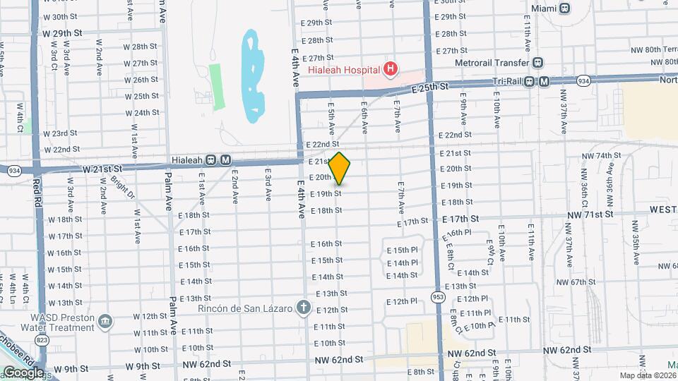 1901 E 5th Ave Mapa y Detalles de la Ubicación