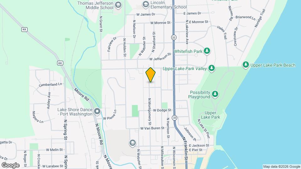712 N Montgomery St, Unit Montgomery Upper Map and Location Details