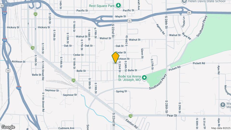 2709 S 22nd St Map and Location Details