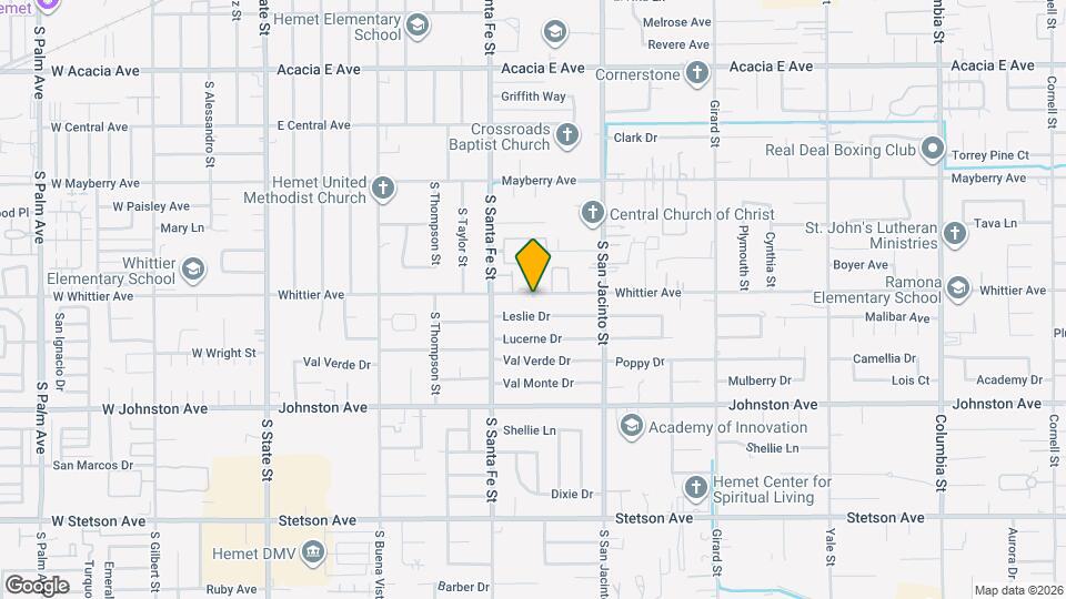 1041 Whittier Ave Map and Location Details