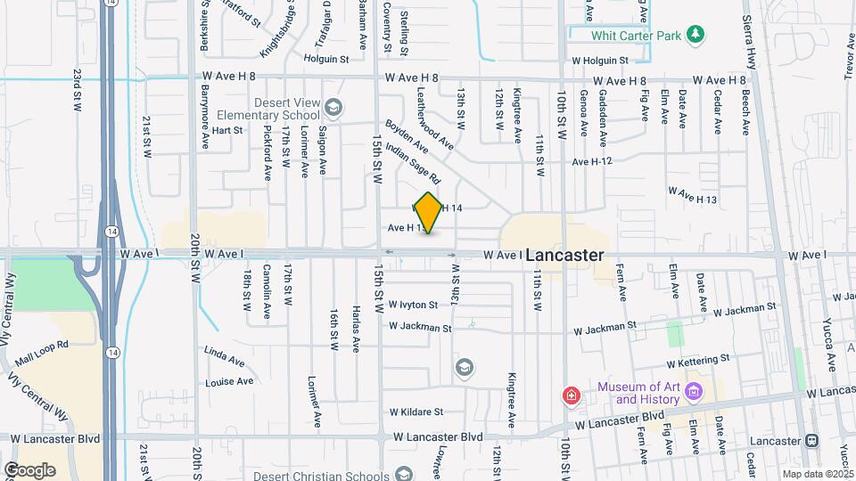 1339 W Avenue I Map and Location Details