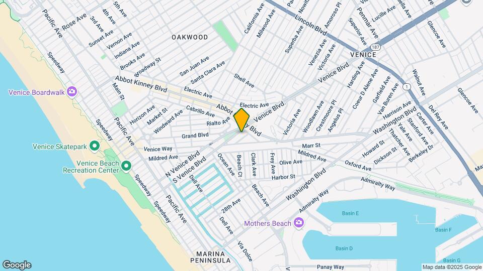 542-568 S Venice Blvd Mapa y Detalles de la Ubicación