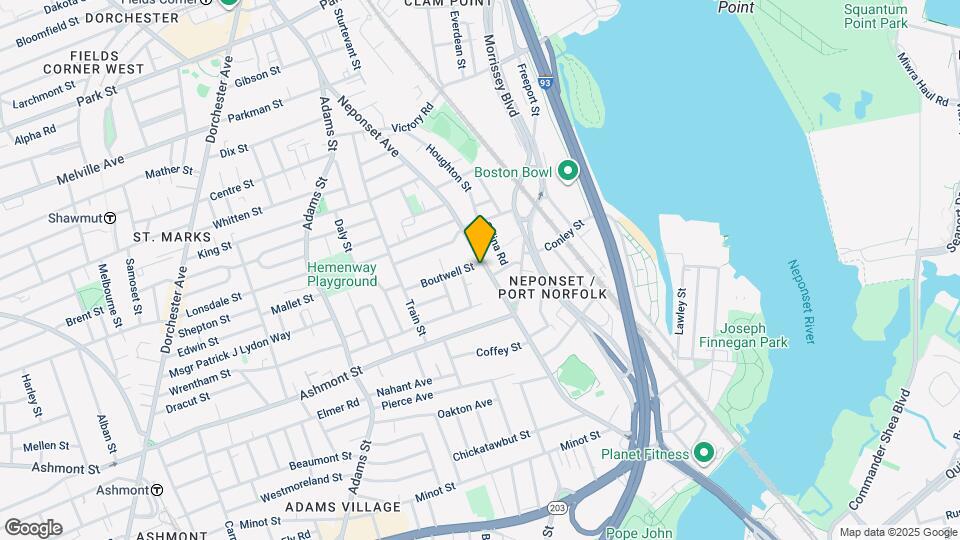 215 Neponset Ave Map and Location Details