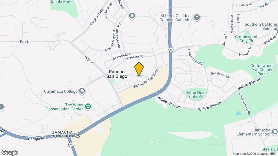 11424 Via Rancho San Diego, Unit 92 Mapa y Detalles de la Ubicación
