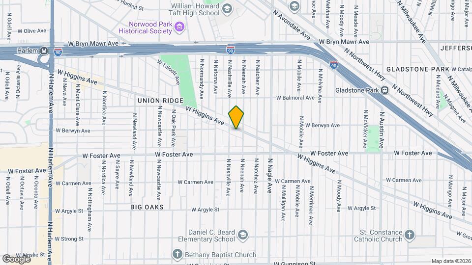 6511 W Higgins Ave Map and Location Details