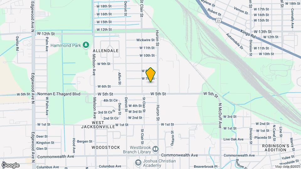 2839 W 6th St Map and Location Details