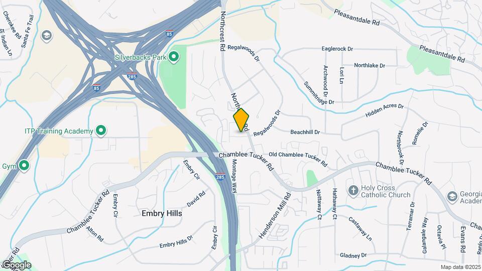 3312 Northcrest Rd Map and Location Details