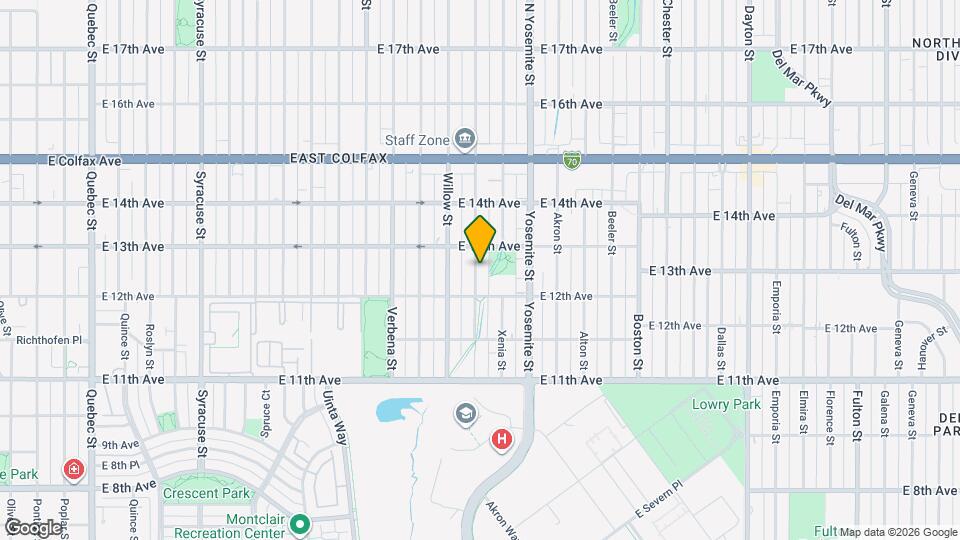 1252 Xanthia St Map and Location Details