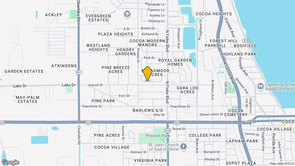 1107 Broadmoor Dr Map and Location Details