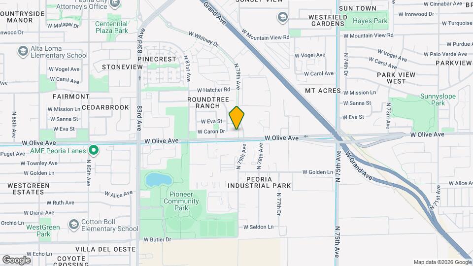 7929 W Caron Dr Mapa y Detalles de la Ubicación