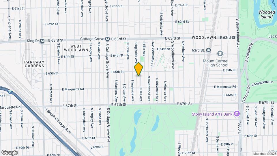 6522 S Ellis Ave Map and Location Details