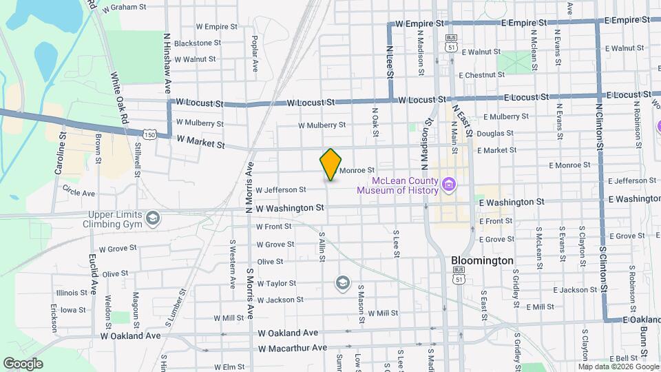 719 W Jefferson St Map and Location Details