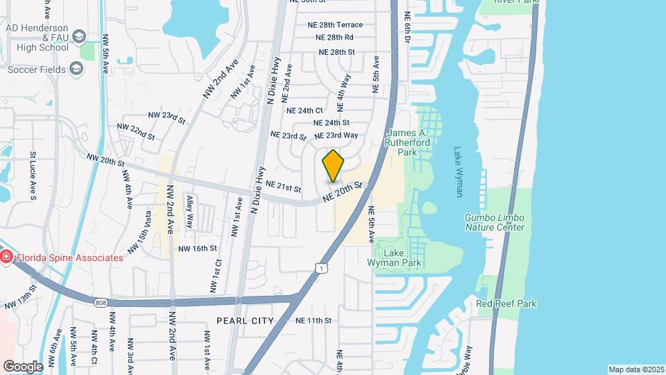 445 NE 20th St Map and Location Details