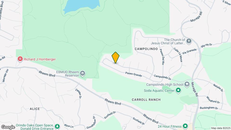 3953 Campolindo Dr Map and Location Details