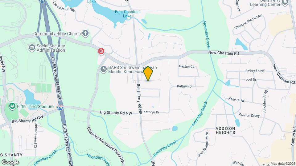 3310 Chastain Crossing NW Map and Location Details