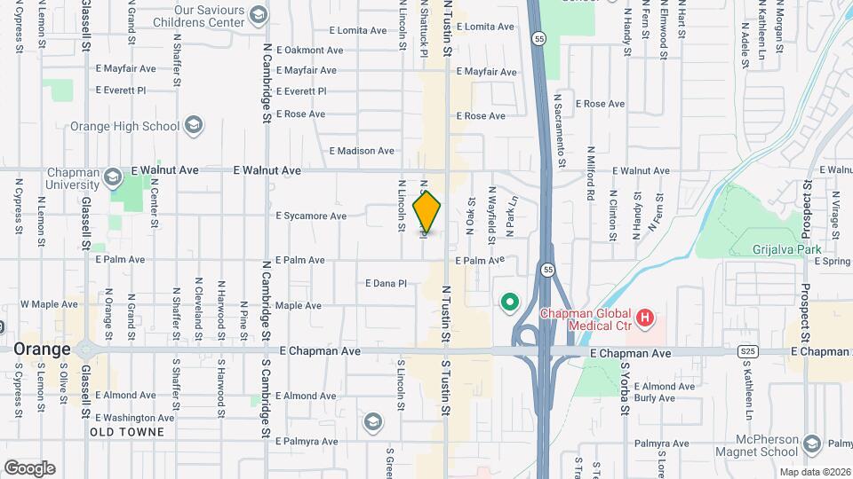 345 N Shattuck Pl Map and Location Details