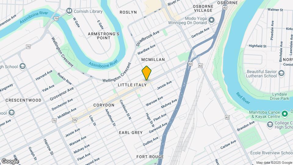 629-629 Corydon Ave Map and Location Details