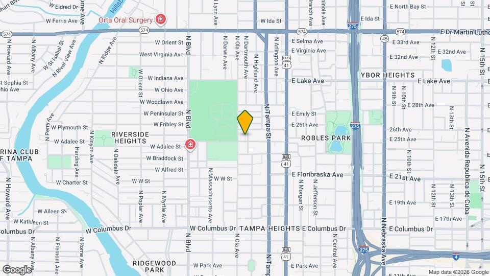 3204 N Highland Ave Map and Location Details