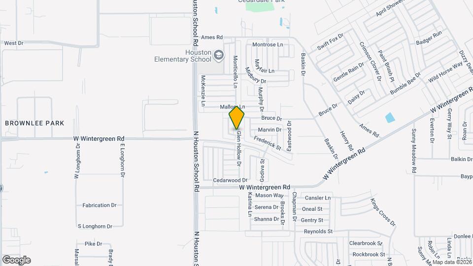 2511 Glen Hollow Dr Map and Location Details