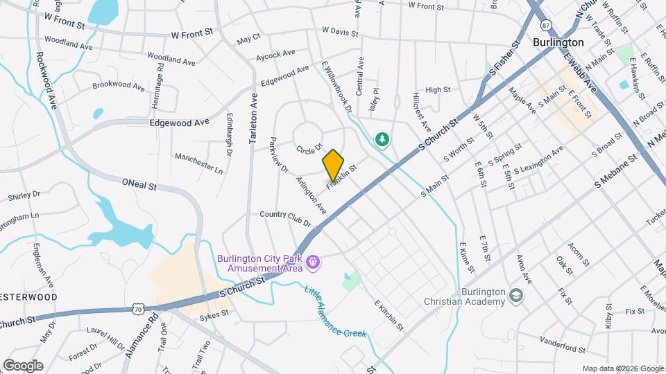 1218 Franklin St Map and Location Details