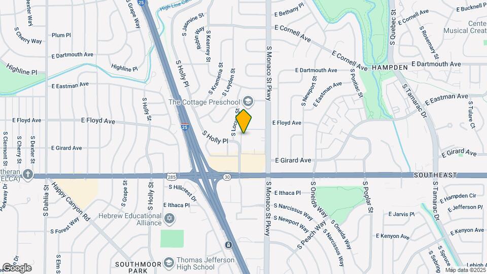 3341 S Monaco St Pkwy Map and Location Details
