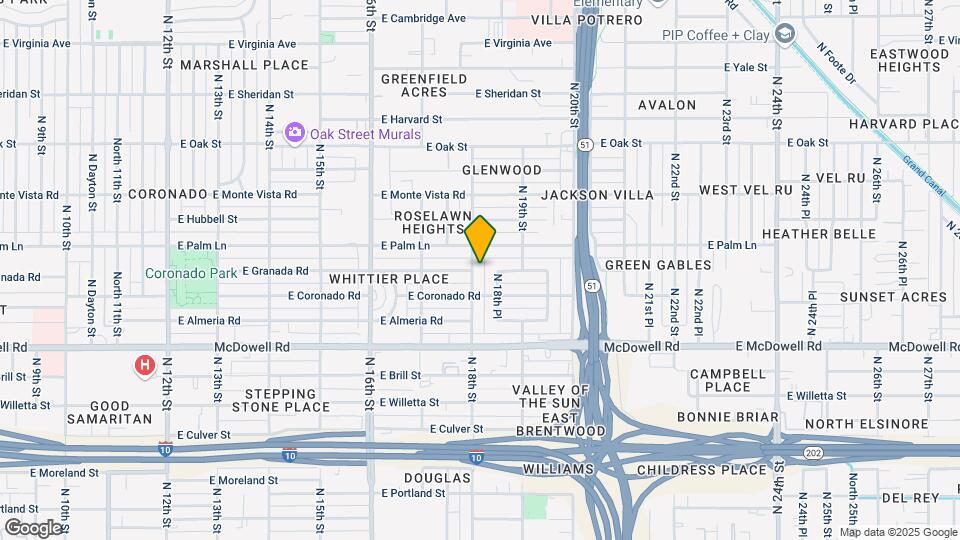 1823 N 18th St Map and Location Details