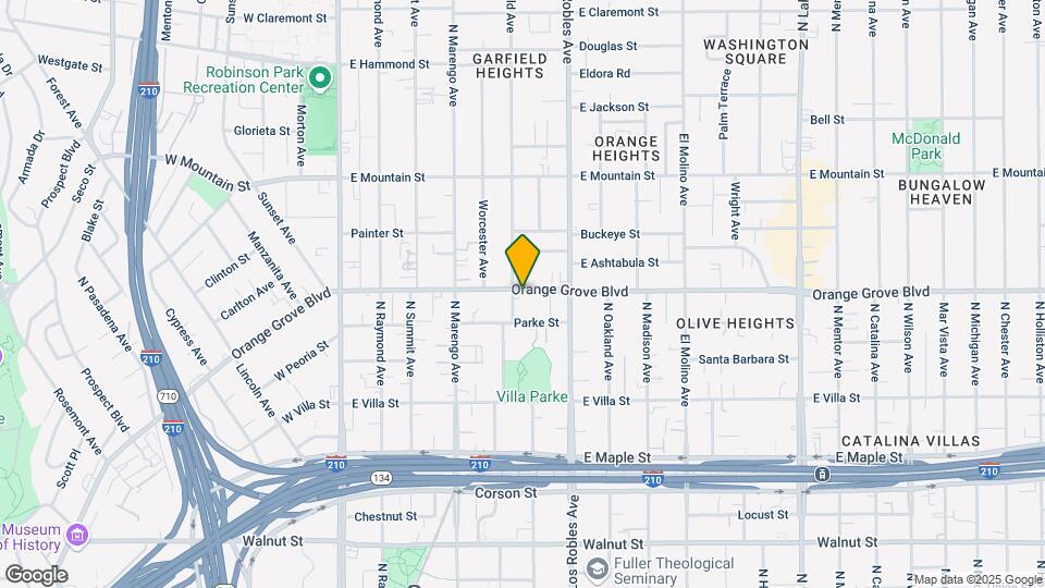 346 E Orange Grove Blvd Map and Location Details
