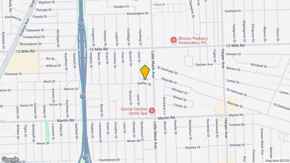 20701 Gaffke St Mapa y Detalles de la Ubicación