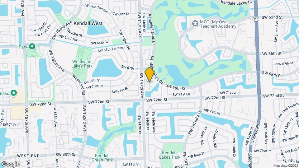 6831 SW 147th Ave Map and Location Details