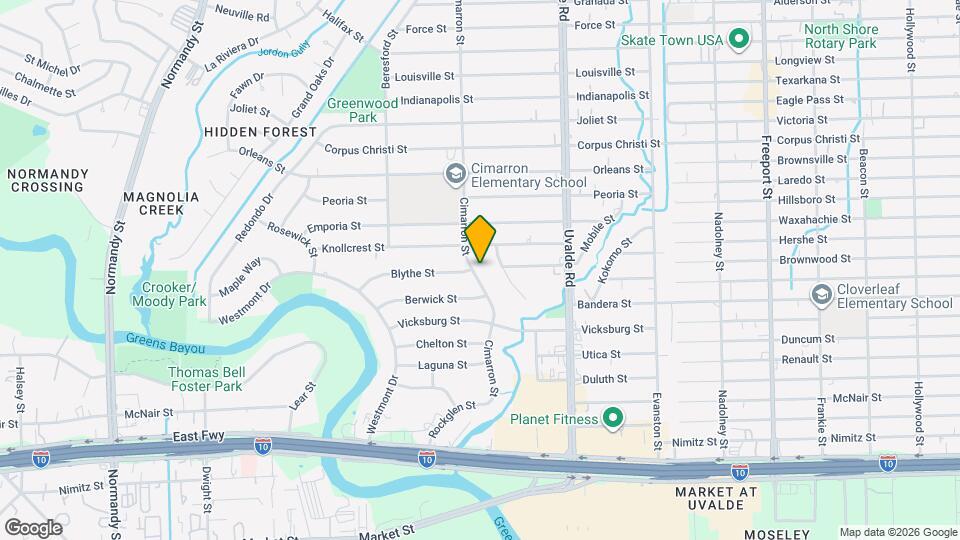 925 Cimarron St Map and Location Details