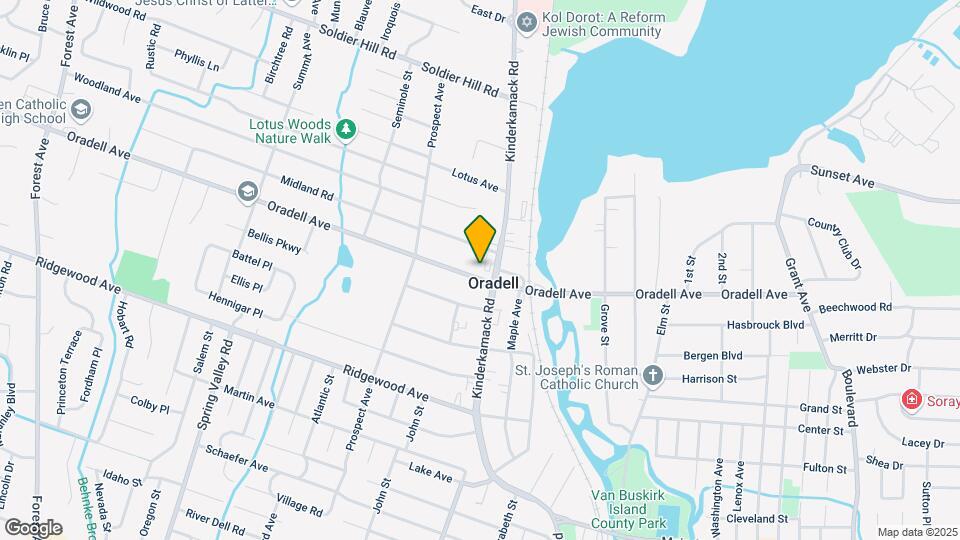 644 Oradell Ave Mapa y Detalles de la Ubicación