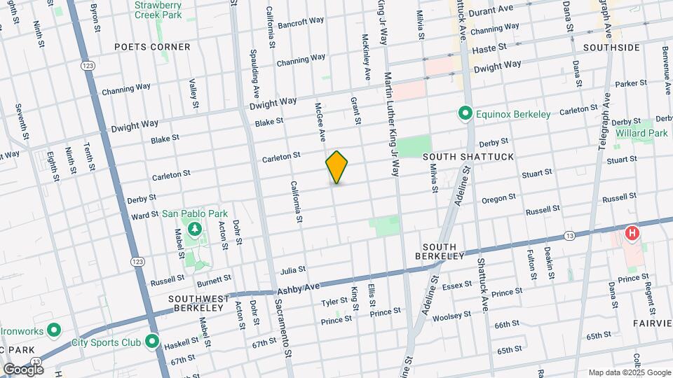 1704 Ward St Map and Location Details