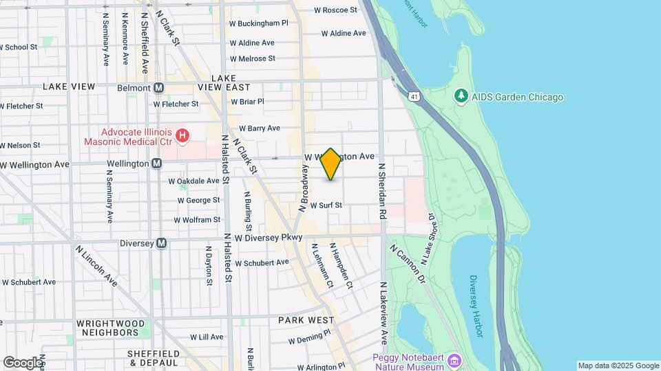 517 W. Oakdale Mapa y Detalles de la Ubicación