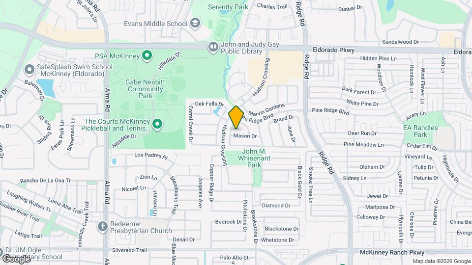 6808 Mason Dr Map and Location Details