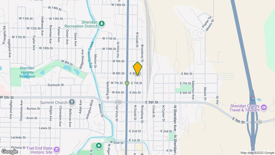 1139 N Gould St Mapa y Detalles de la Ubicación