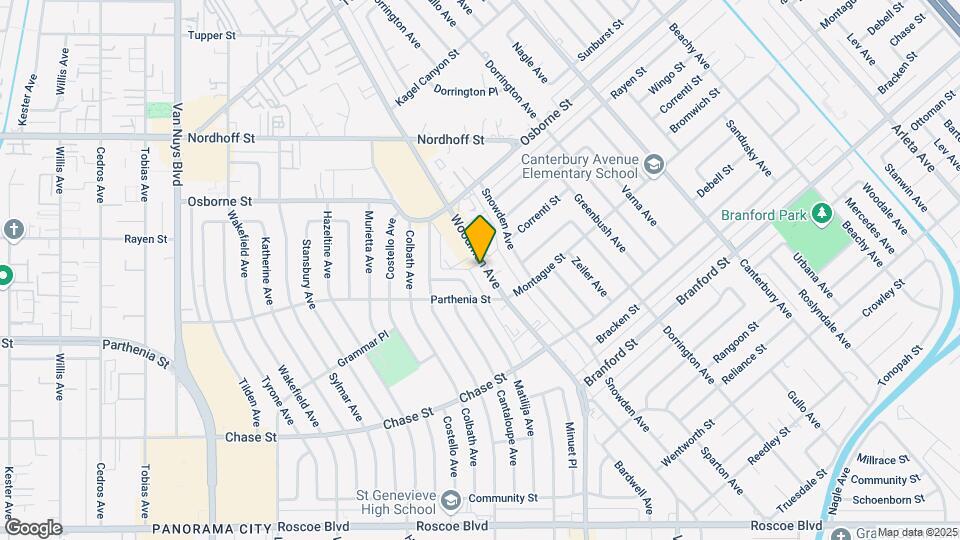 8835 Woodman Ave Map and Location Details