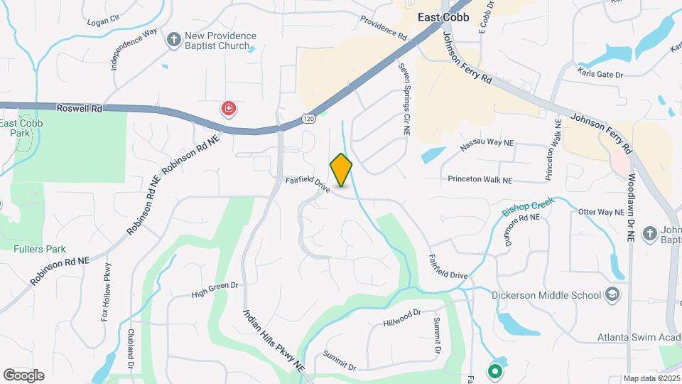 1164 Fairfield Drive Map and Location Details