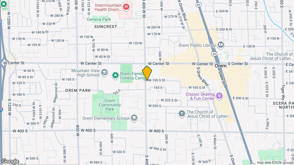 391 W 100 S St Map and Location Details