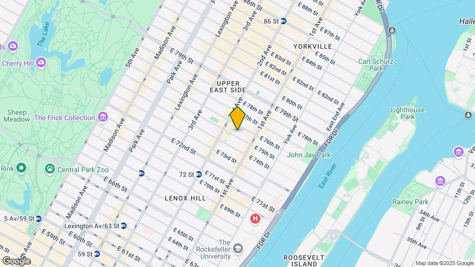 321 E 75th St Map and Location Details