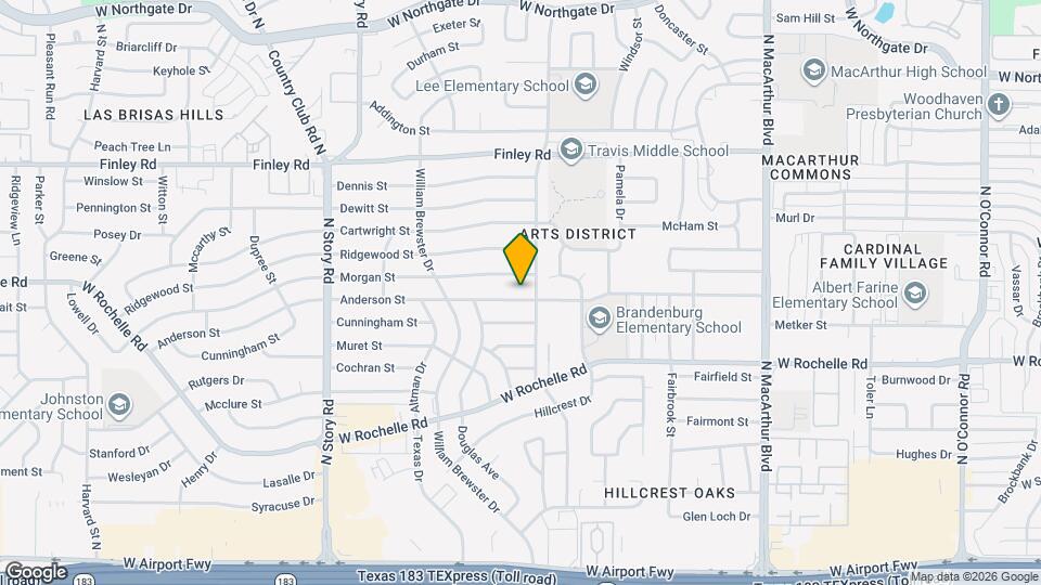 1809 Anderson St Map and Location Details
