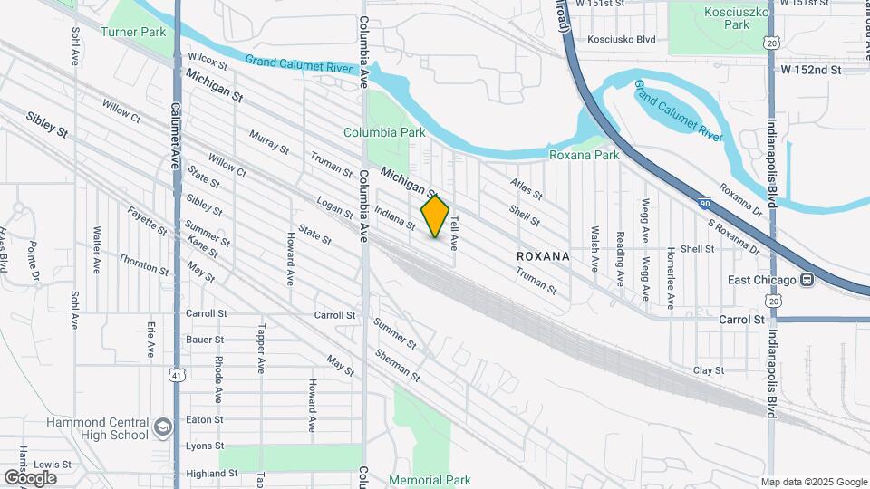 1334 Indiana St Map and Location Details