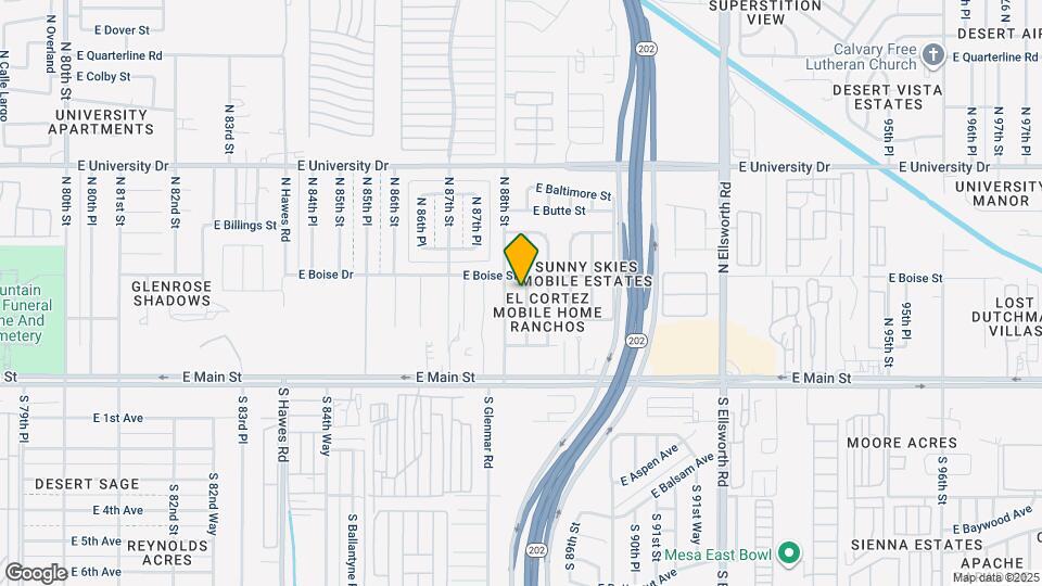 150 N 88th Pl Map and Location Details