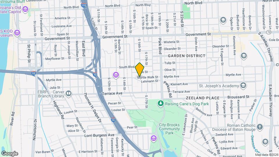 1606 Myrtle Walk St Map and Location Details