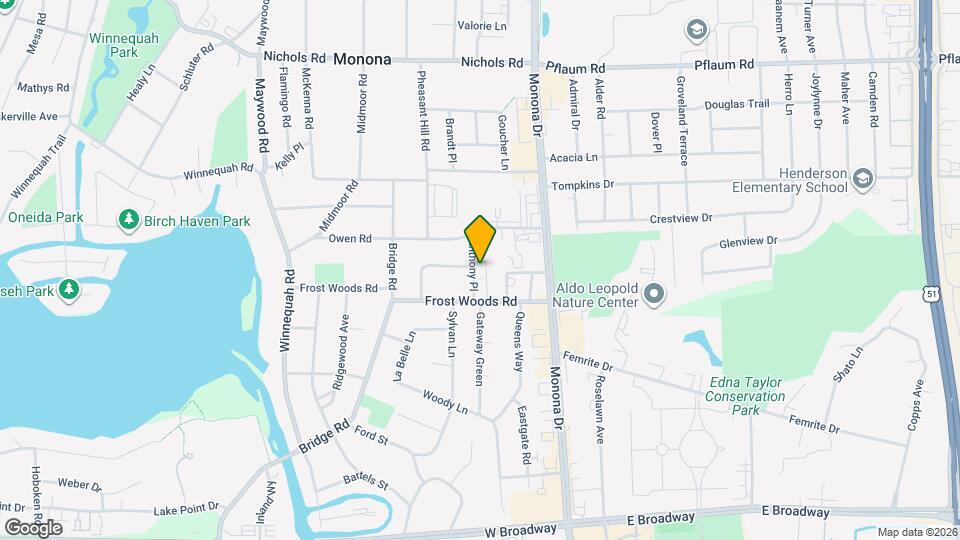 5858 Anthony Pl Map and Location Details